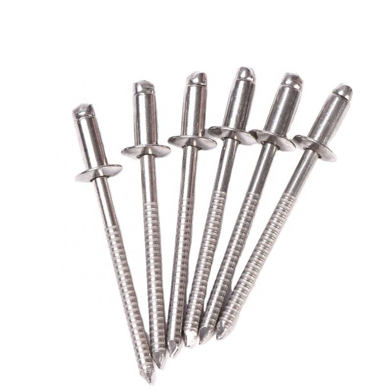 China Factory Custom Pop Rivet Screw Aluminum Stainless Steel Blind Brass Rivet For Sale Self Piercing Rivet